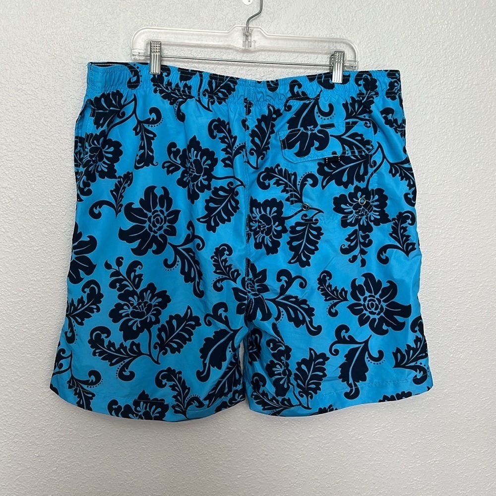 Lands’ End Blue Print Swim Trunks Size XL - Picture 6 of 7